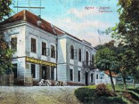 Gradska streljana (kasnije kino Sloboda), Tuškanac, 1912. godina, kolorirana razglednica.jpg